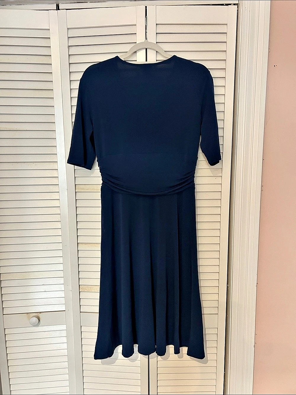 Ann Taylor Navy Midi Dress Like New - Picture 2 of 3